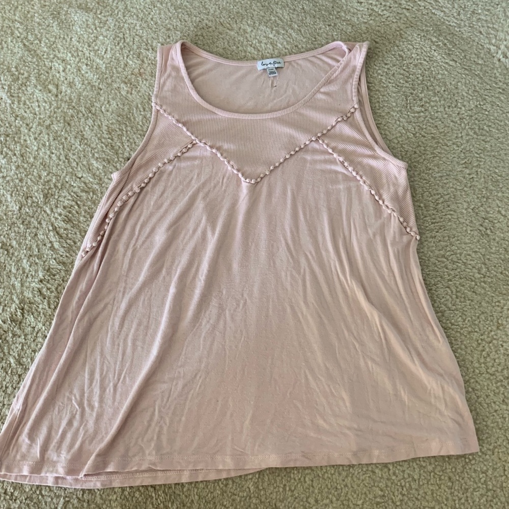 Peach Pink Colored Tank Top